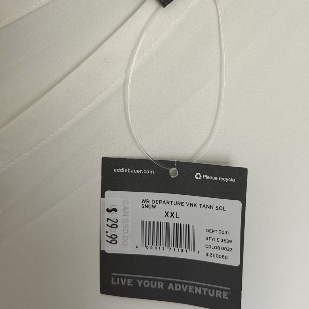 Eddie Bauer Classic White Tank Top - Picture 2 of 4